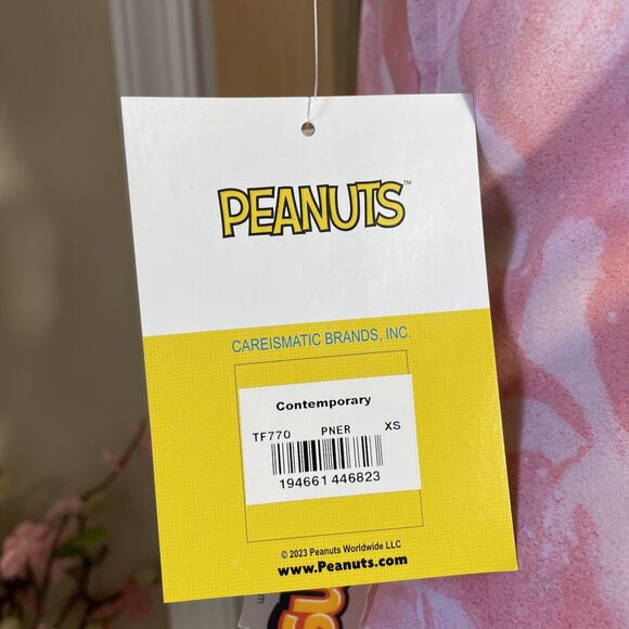 Charlie Brown Snoopy Cherokee Scrubs Tooniforms Peanuts V Neck Top Size XS - Picture 6 of 7